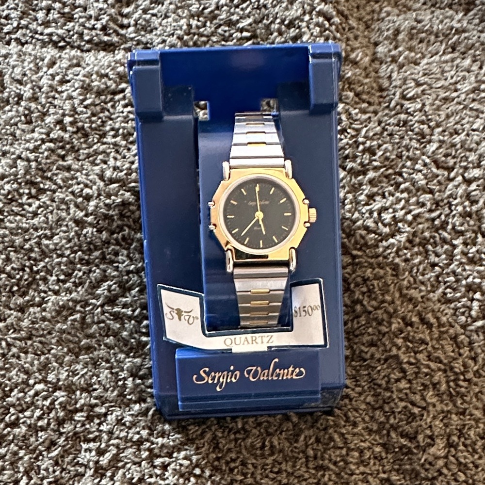 Sergio Valente Two-Tone Quartz Watch